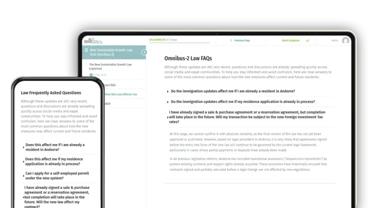 Omnibus Immigration Law Demo screenshot 02