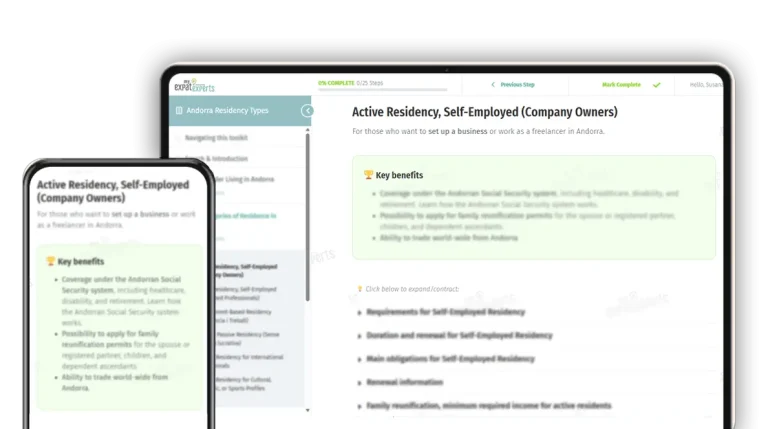 Residency Types Andorra My Expat Experts Demo Screenshot 01