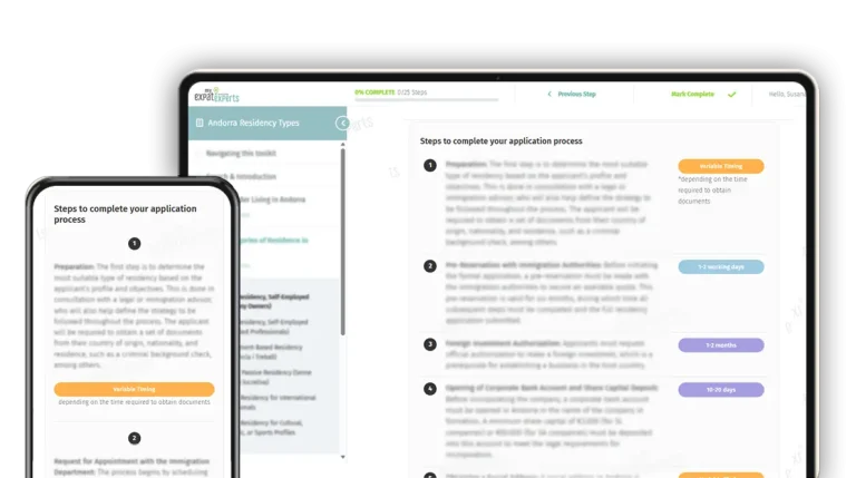 Residency Types Andorra My Expat Experts Demo Screenshot 02