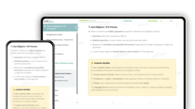 Work and Residency Visa My Expat Experts Demo Screenshot 02