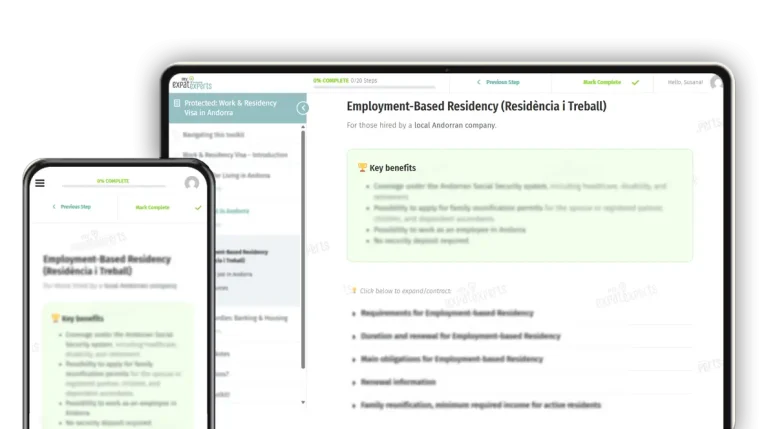 Work and Residency Visa My Expat Experts Demo Screenshot 03