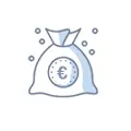 money bag icon features